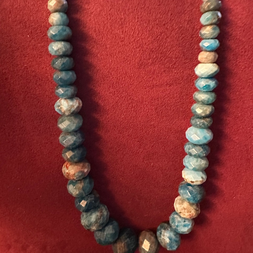 Jay King Faceted Apatite Necklace & Earring Set! Comes in Original Gift Box